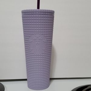 Brand New Starbucks Lilac Grid Tumbler Purple